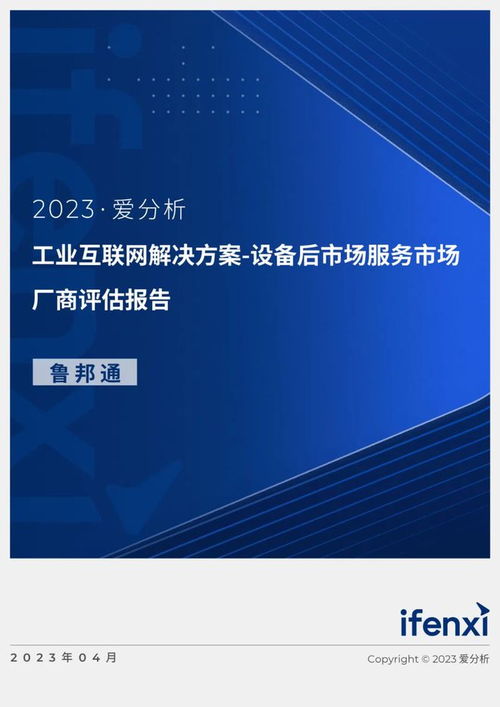 2023愛分析·工業(yè)互聯(lián)網(wǎng)解決方案廠商評估報告 聚焦設備后市場服務與魯邦通的數(shù)據(jù)服務實踐